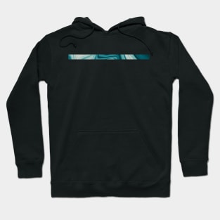 Teal Swirl Stripe Hoodie